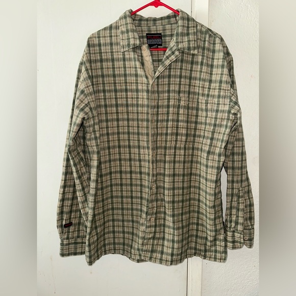 FUBU Other - Green Plaid Button-Up Shirt.. Vintage FUBU Button Up